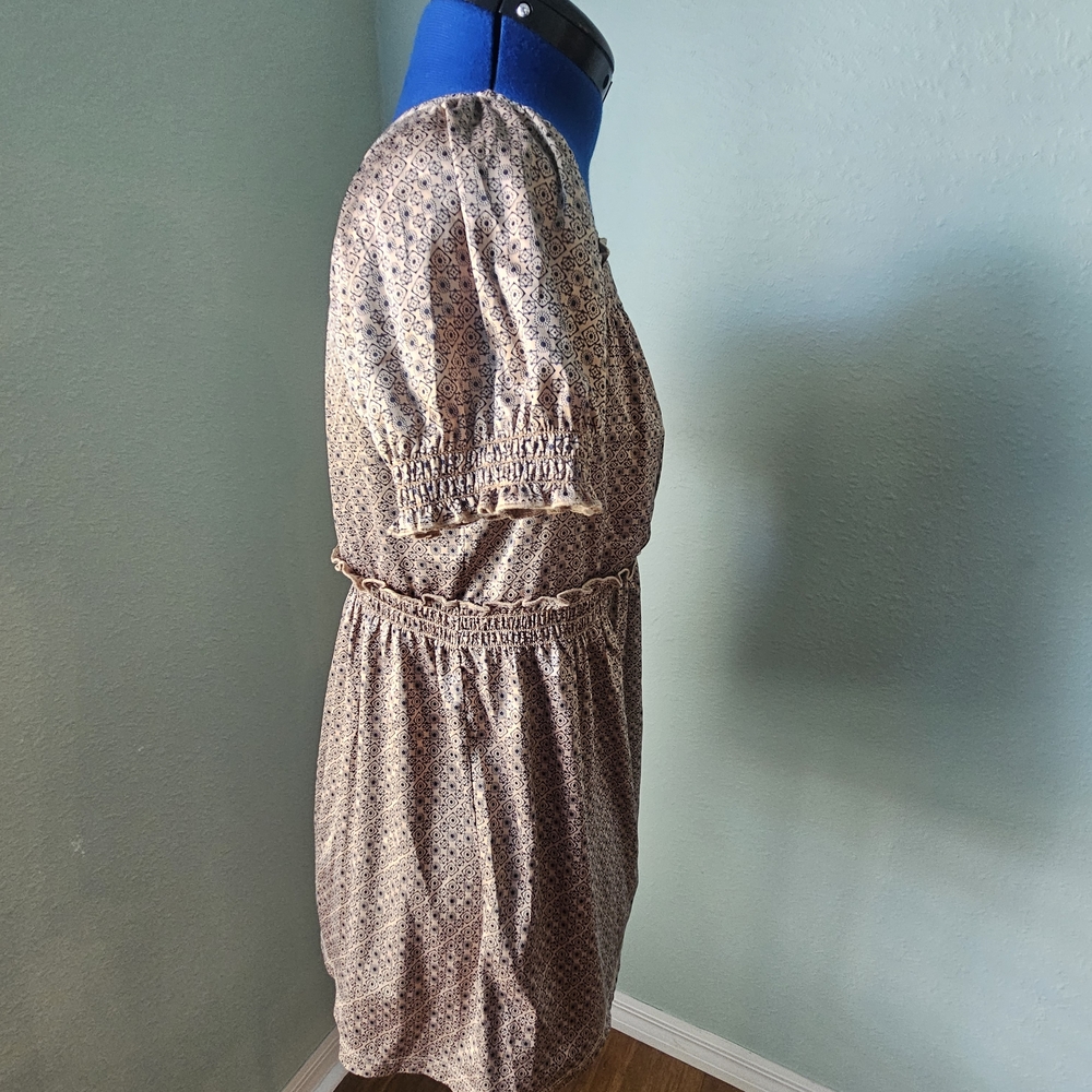 BCBGeneration Metallic Brown Patterned Blouse - image 5